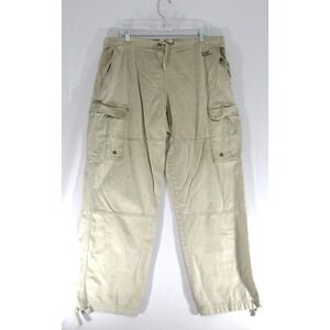 Vintage Abercrombie‎ & Fitch Mens Pants Cargo Khaki Distressed Gorpcore Large
